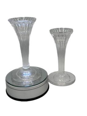 PAIR of WATERFORD MARQUIS CORINTH 6" CANDLESTICKS or CANDLE HOLDER